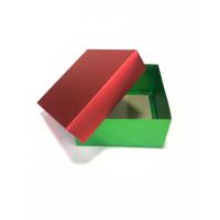 20x20x10 Kırmızı Kapaklı Alt Yeşil Kutu