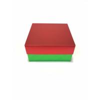 20x20x10 Kırmızı Kapaklı Alt Yeşil Kutu