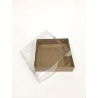 12x12x3 Kraft  Altı Kartonlu Asetat Kutu