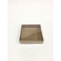 12x12x3 Kraft  Altı Kartonlu Asetat Kutu