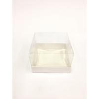 12x12x8 Beyaz Altı Kartonlu Asetat Kutu