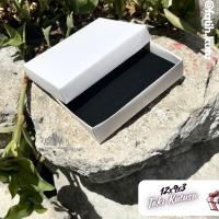 12x9x3 Beyaz Süngerli Takı Kutusu [Demonte]