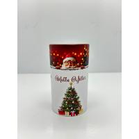 13x7 Noel Baba Yılbaşı Beyaz Silindir Kutu