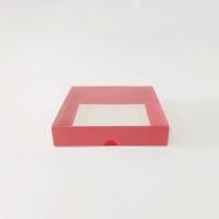 15x15x3 Kırmızı Altı Kartonlu Asetat Kutu