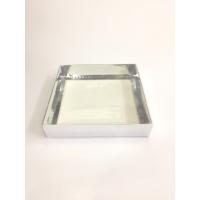 25x25x5 Gümüş Altı Kartonlu Asetat Kutu