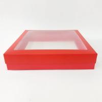 25x25x5 Pencereli Kırmızı Kutu