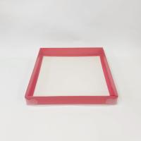 35x35x5 Altı Kırmızı Üstü Asetat Kutu