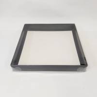 35x35x5 Altı Siyah Üstü Asetat Kutu