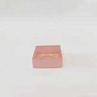 8x8x3 Altın Yaldızlı Pembe Altı Kartonlu Asetat Kutu