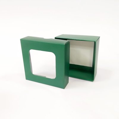 10x10x5 Pencereli Yeşil Kutu