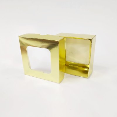 10x10x5 Pencereli Altın Kutu