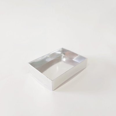 11x8x3 Altı Gümüş Üstü Asetat Kutu