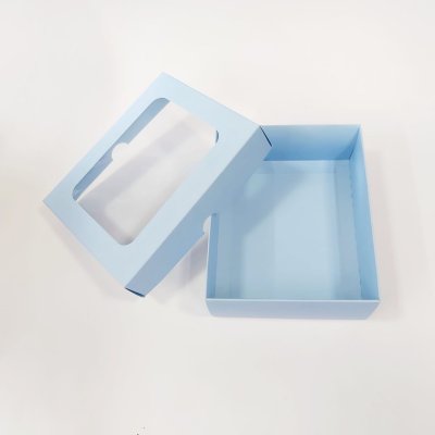 15x12x5 Pencereli Mavi Kutu