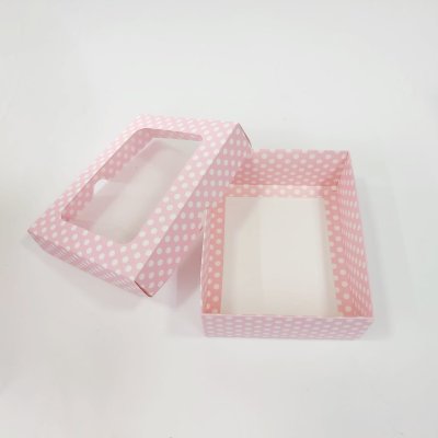 15x12x5 Pencereli Pembe Kutu