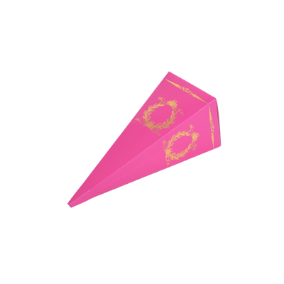 15X4 Fuşya Altın Yaldızlı Külah