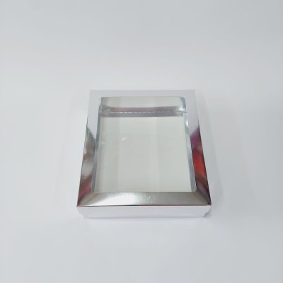 23x20x6 Pencereli Gümüş Kutu