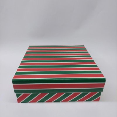 26x26x9 Komple Yılbaşı Desenli Kutu