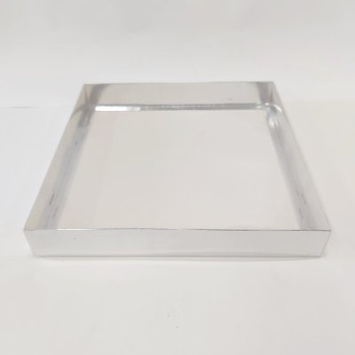 35x35x5 Altı Gümüş Üstü Asetat Kutu