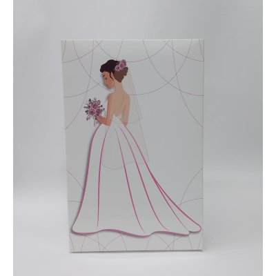 40x26x8 Beyaz Gelin Figürlü Komple Kutu